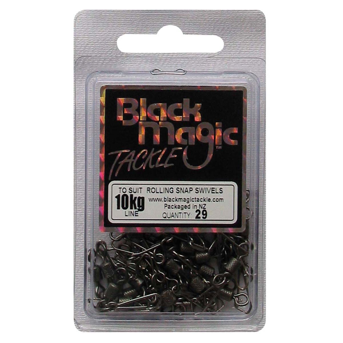 Black Magic Rolling Snap Swivel 29 Pack