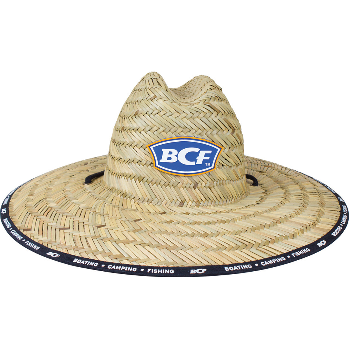 BCF Unisex Brand Straw Hat S