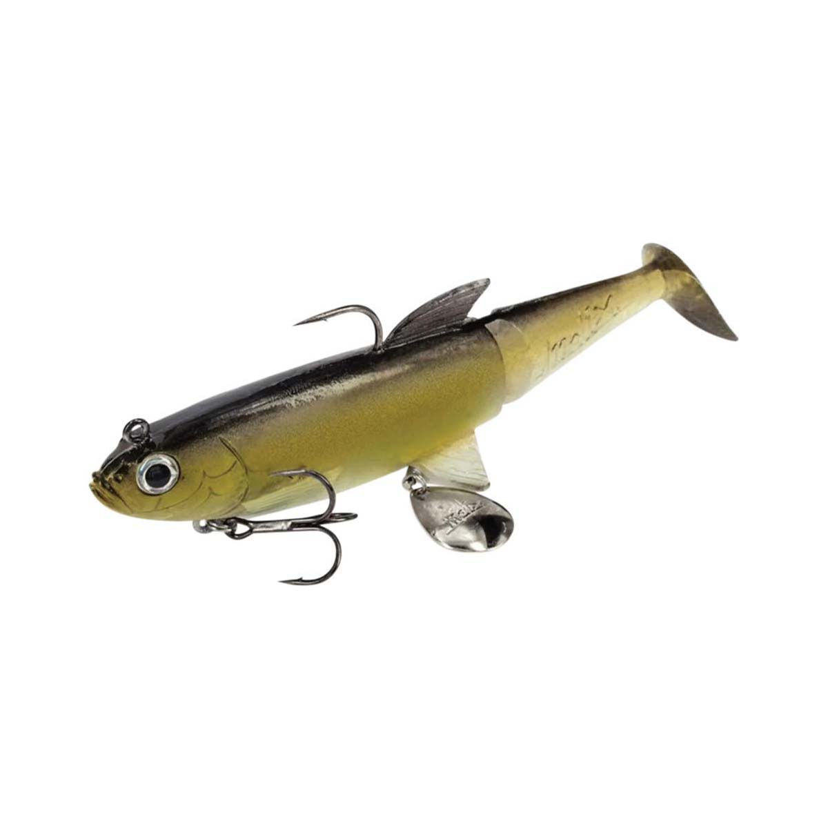 Molix Shad Soft Plastic Lure 120mm Brown Gold