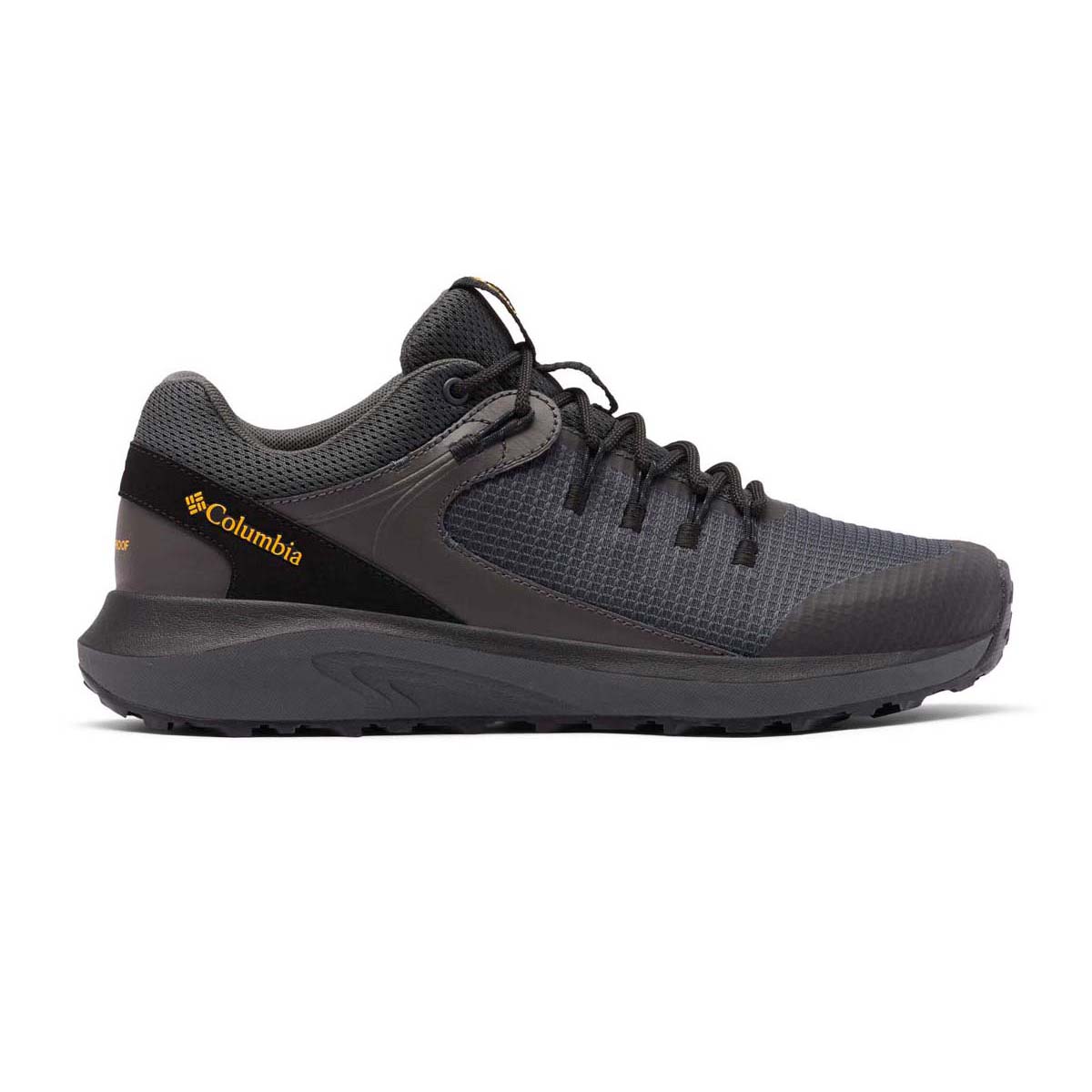 Columbia Men's Trailstorm Waterproof Hiking Shoes Dark Grey / Bright Gold 10