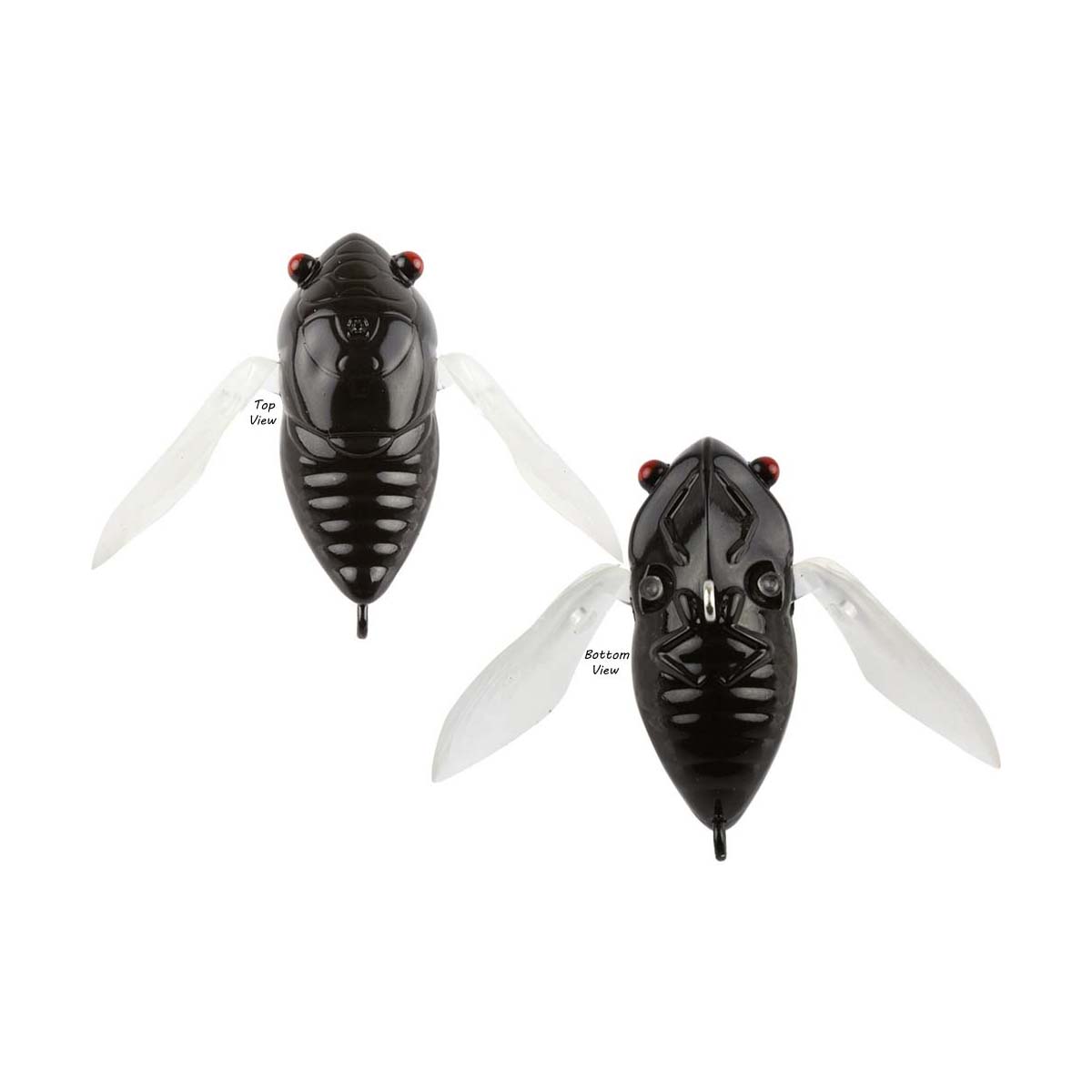 Atomic Hardz Cicada Surface Lure 35mm Midnight Black