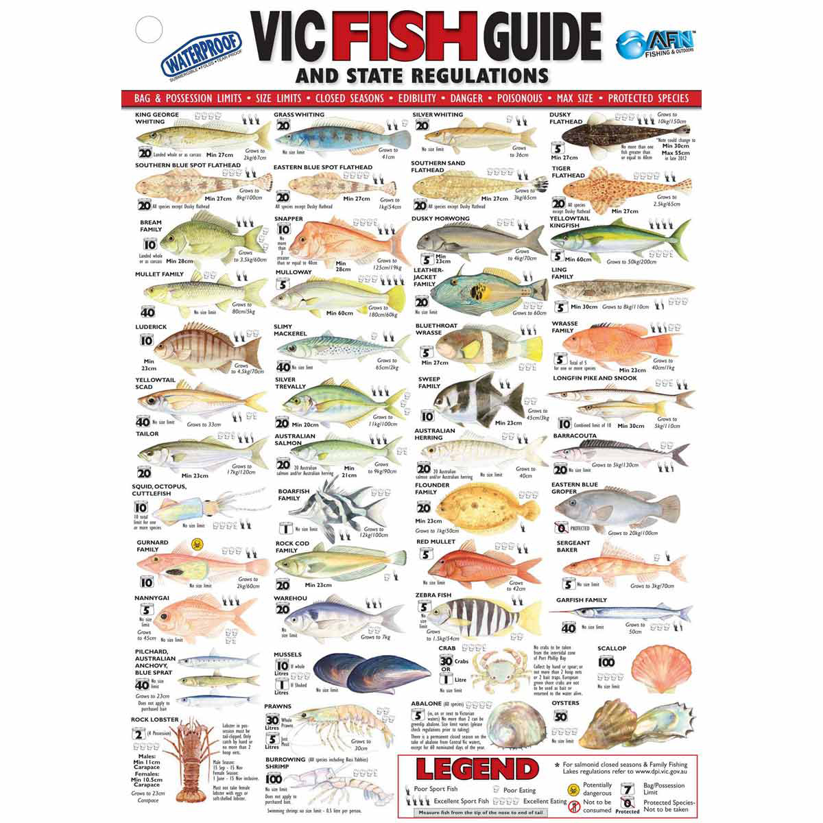 AFN Fish ID VIC Maps/Guides