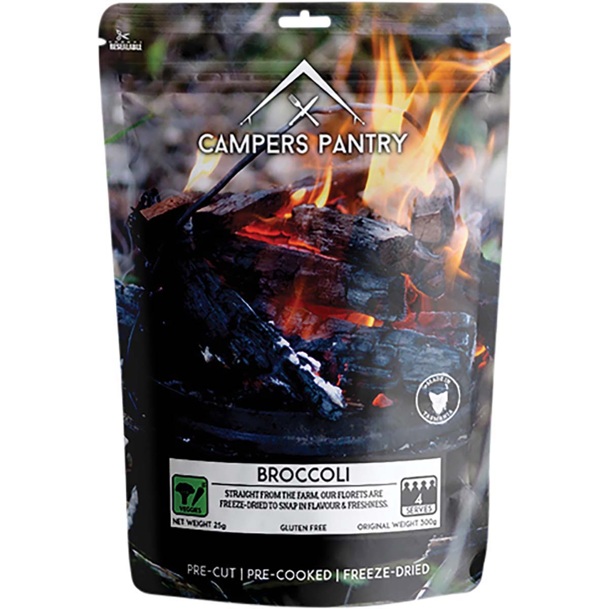 Campers Pantry Freeze Dried Broccoli 4 Serves