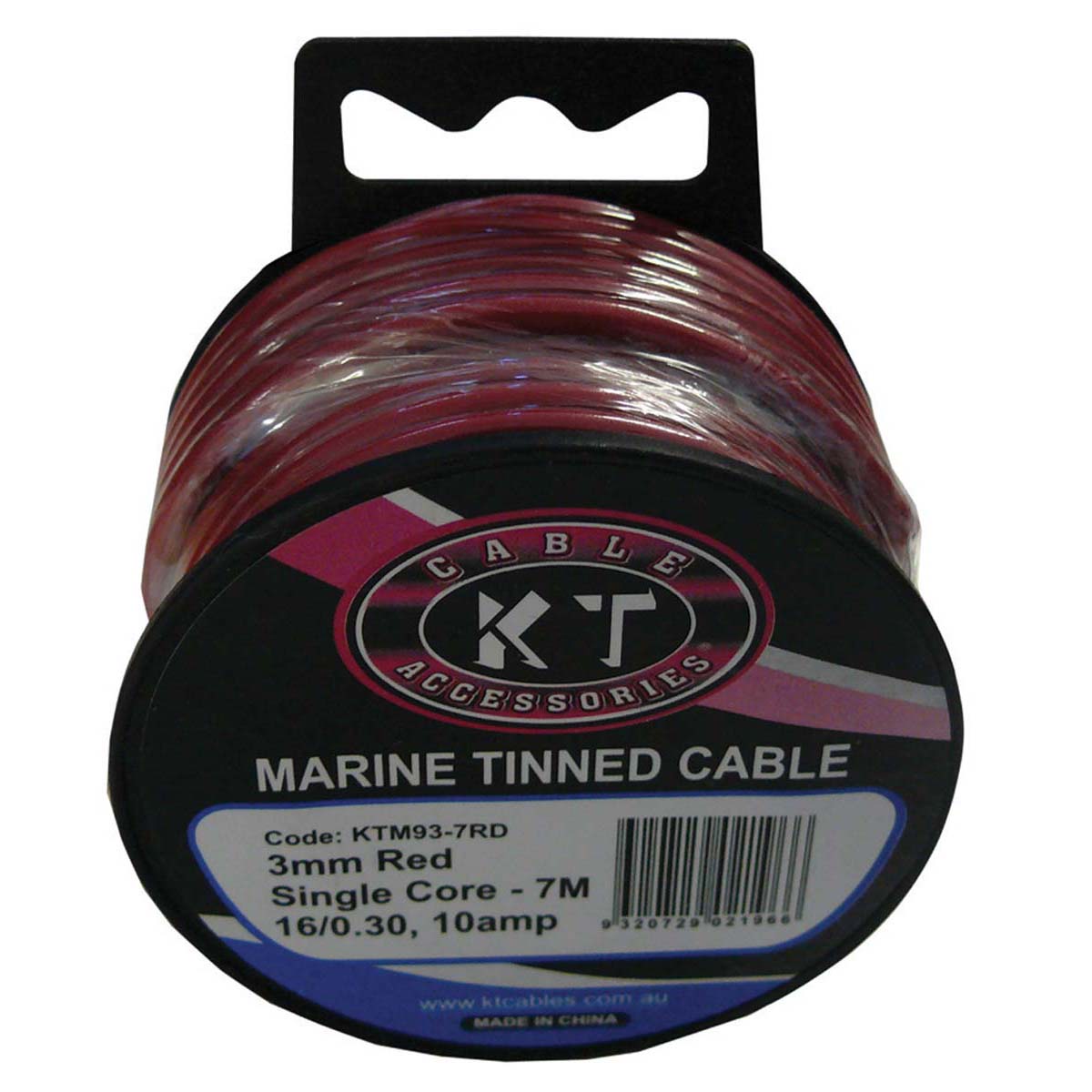 KT Cables Cable Marine 3mm x 7m Red