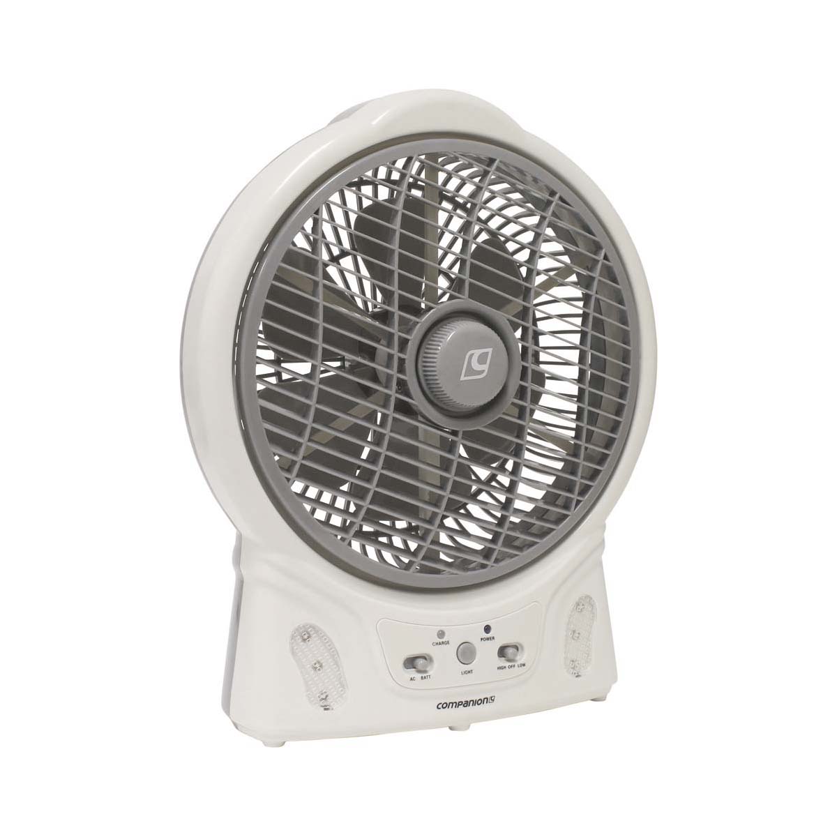 Companion 8in Rechargable Fan With LED Light