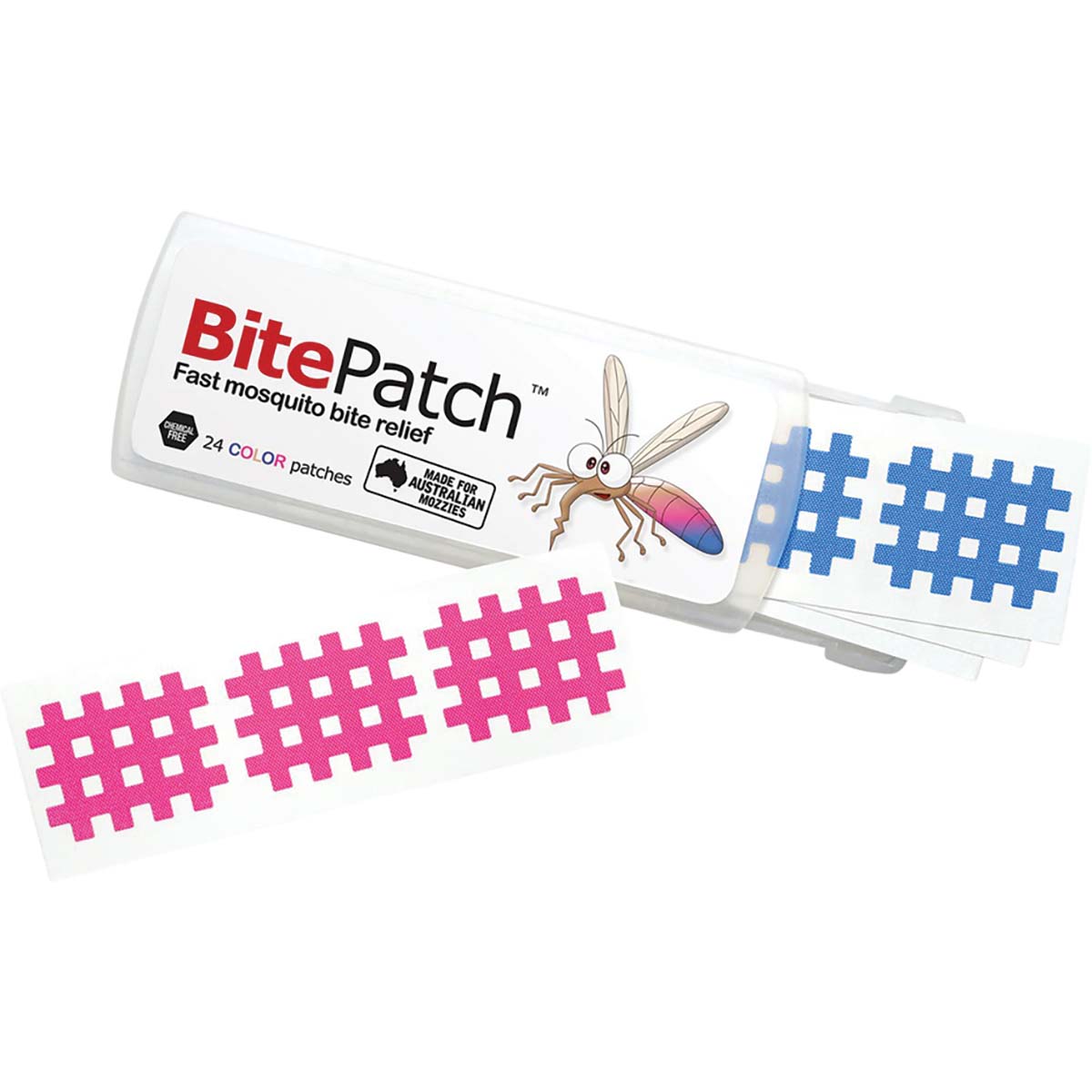 BitePatch Insect Relief Patches 24 Pack Multicolour