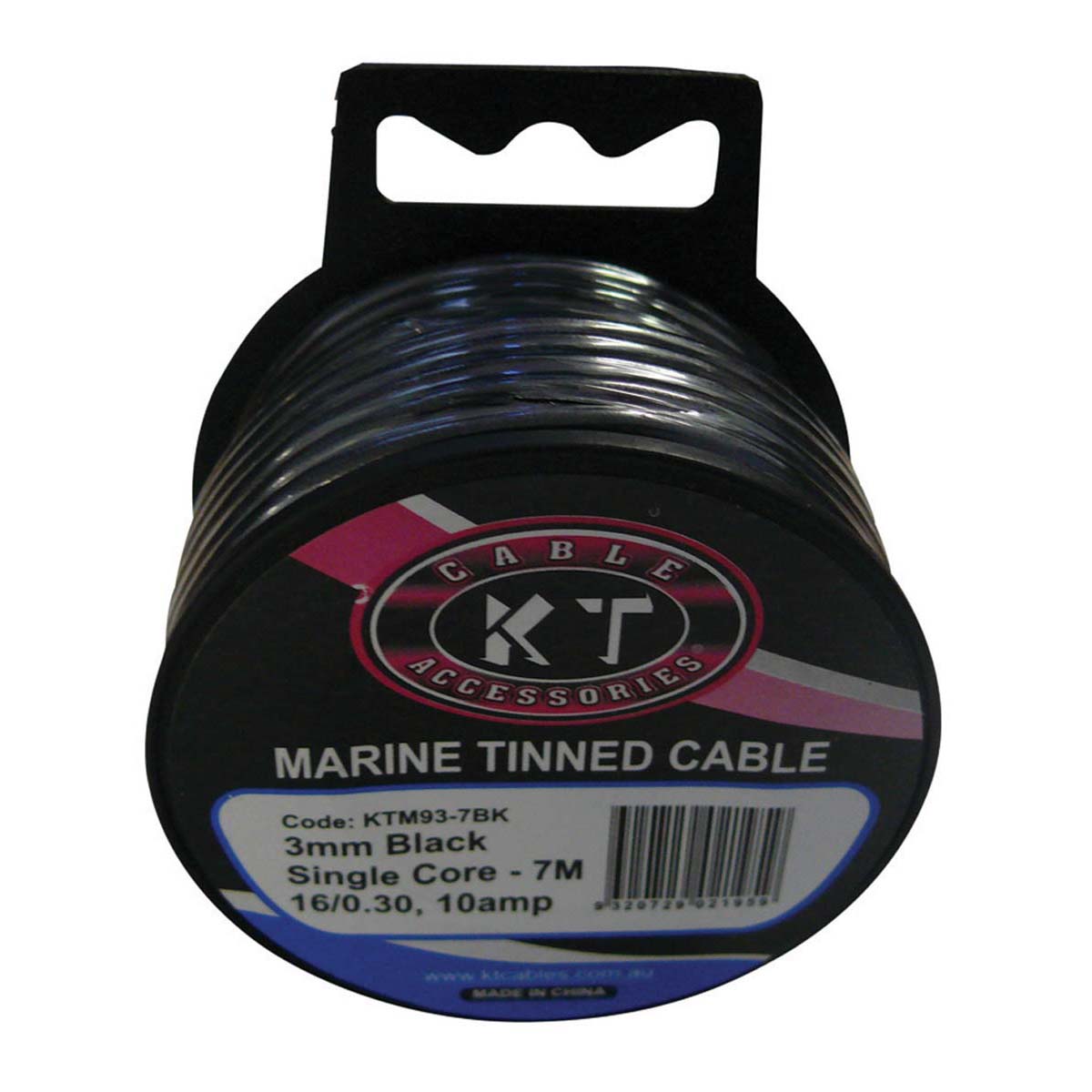 KT Cables Cable Marine 3mm x 7m Black
