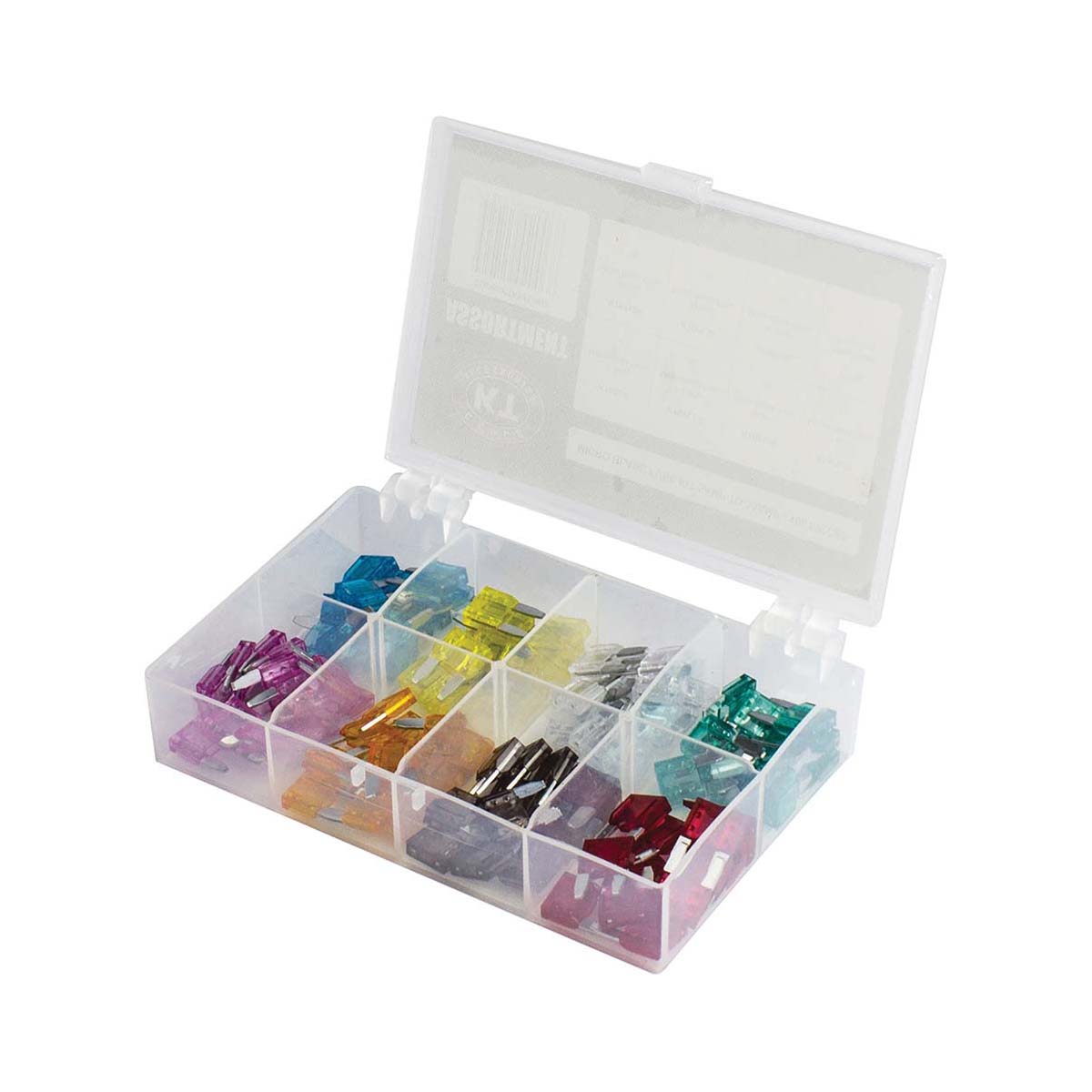 KT Cables Mini Blade Fuse Kit, Assorted, 96 Pieces