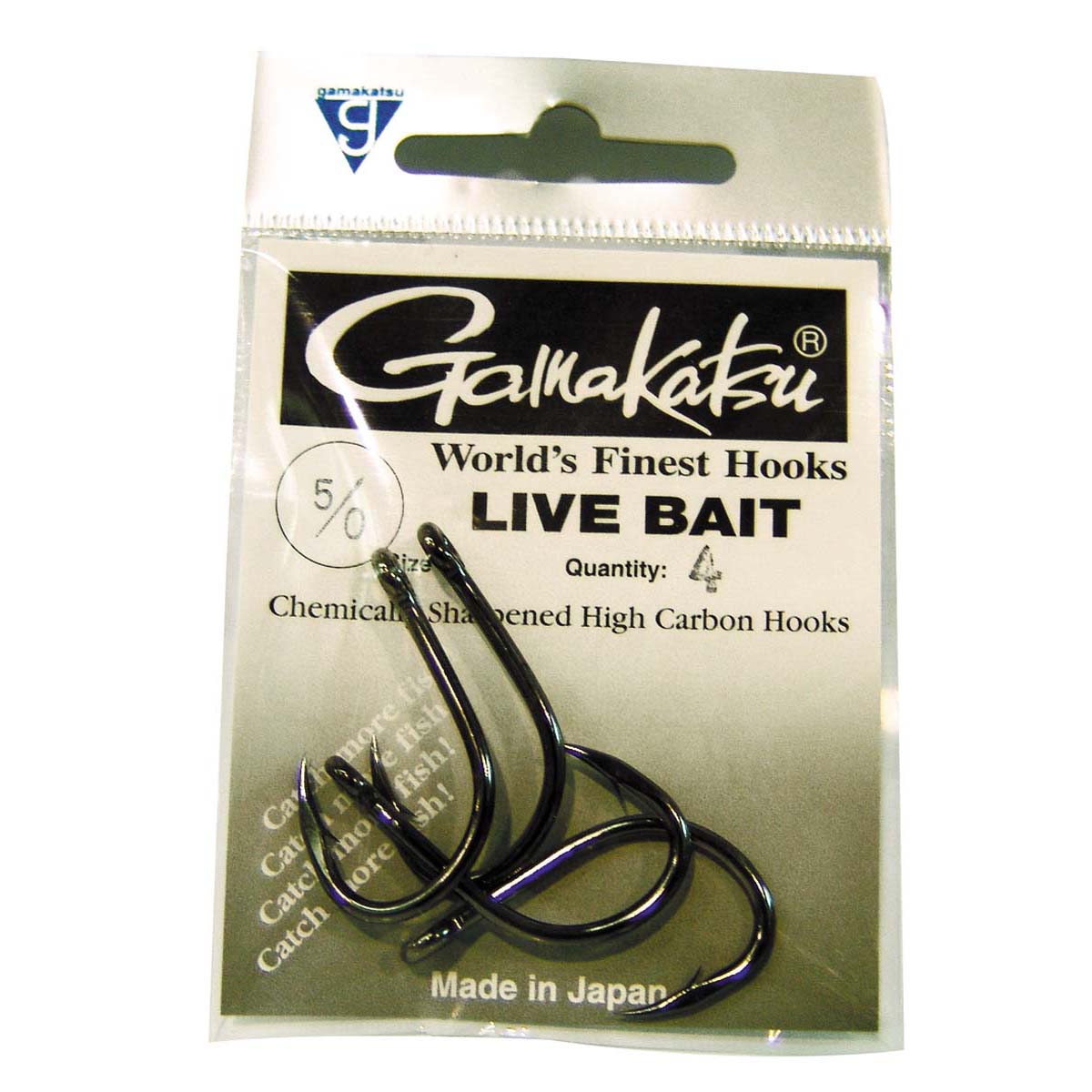 Gamakatsu Live Bait Hook 1/0 6 Pack