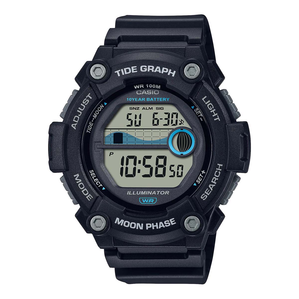 Casio WS1300H Marine Watch Black