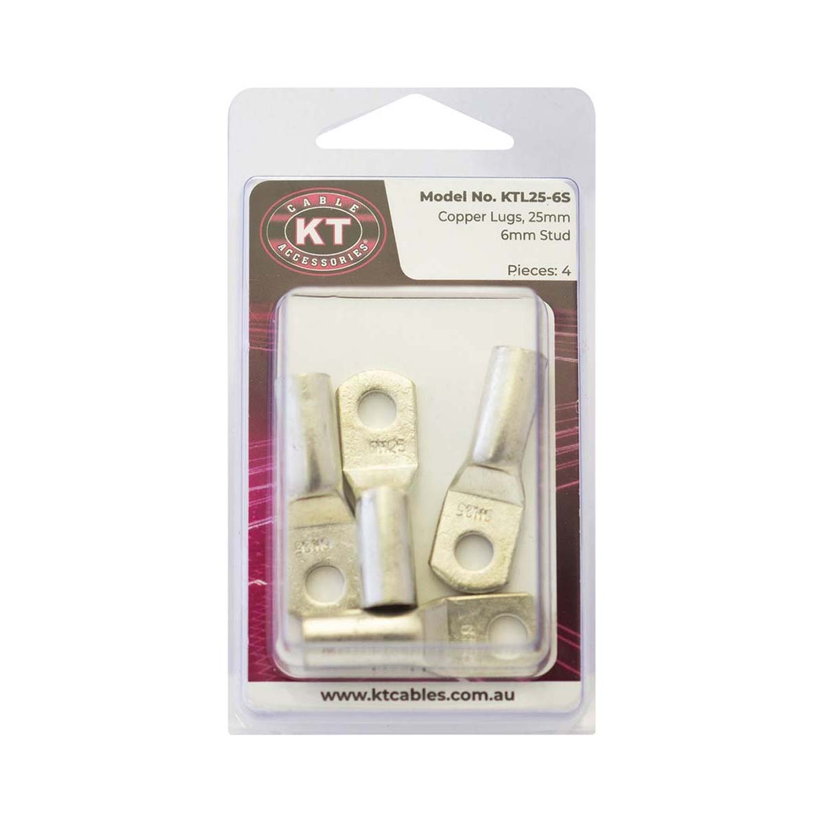 KT Cables Cable Lug 25mm 6mm