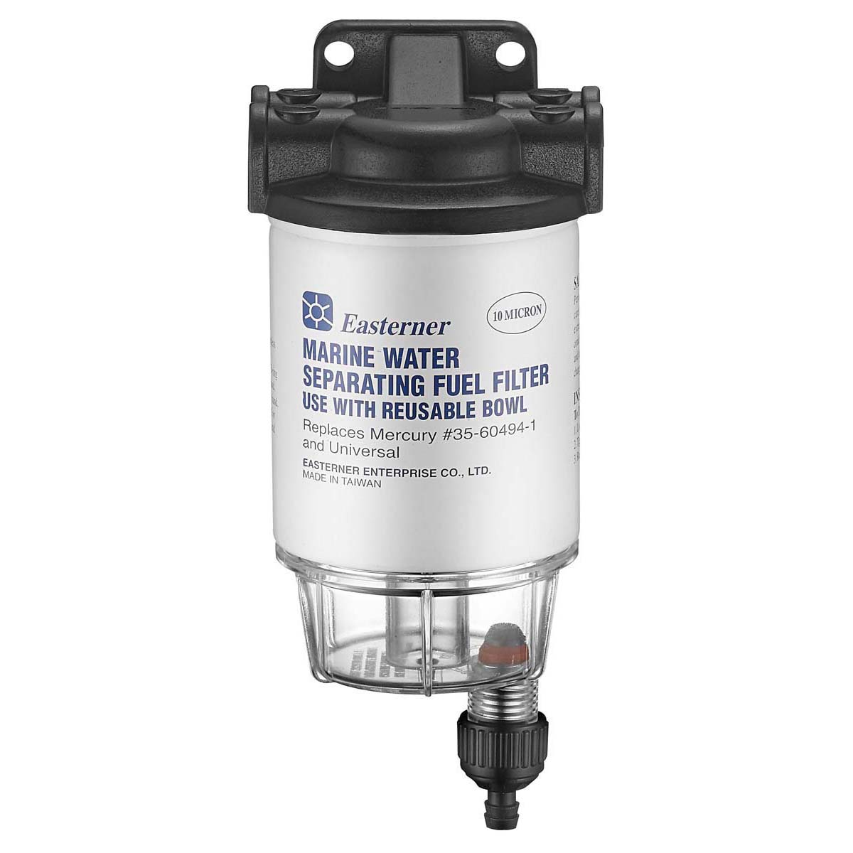 Eastener Mercury Fuel Filter with Clear Bowl