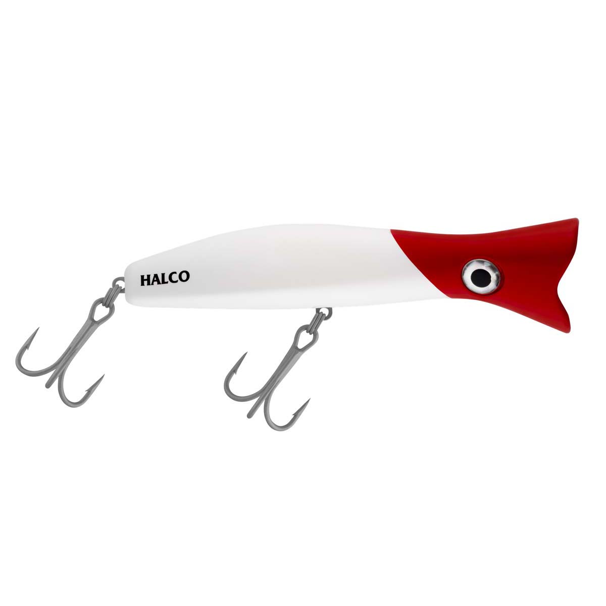Halco Roosta Popper Surface Lure 160mm White Red Head