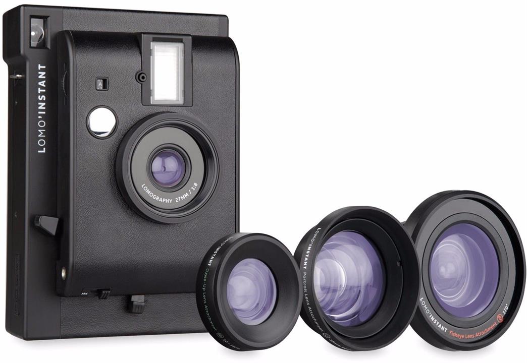Lomography Lomo'Instant Camera and 3 Lenses Kit - Black