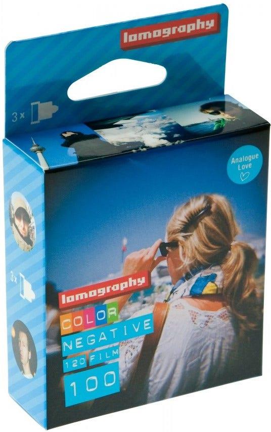 Lomography 100 ISO 120 Roll (3 Pack) - Colour Negative Film