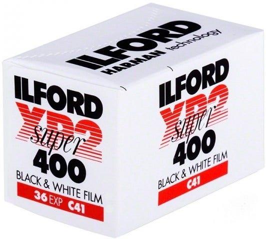 Ilford XP2 Super 400 ISO (C41) 35mm 36 Exposure - Black & White Negative Film