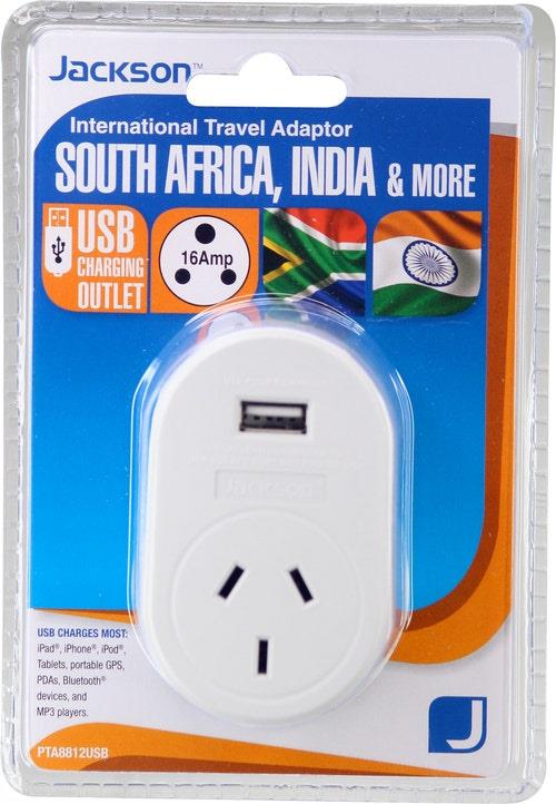Jackson Outbound USB Travel Adaptor -Sth Africa