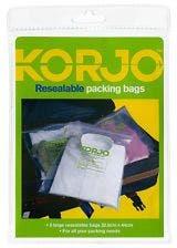 Korjo Resealable Plastic Packing Bags