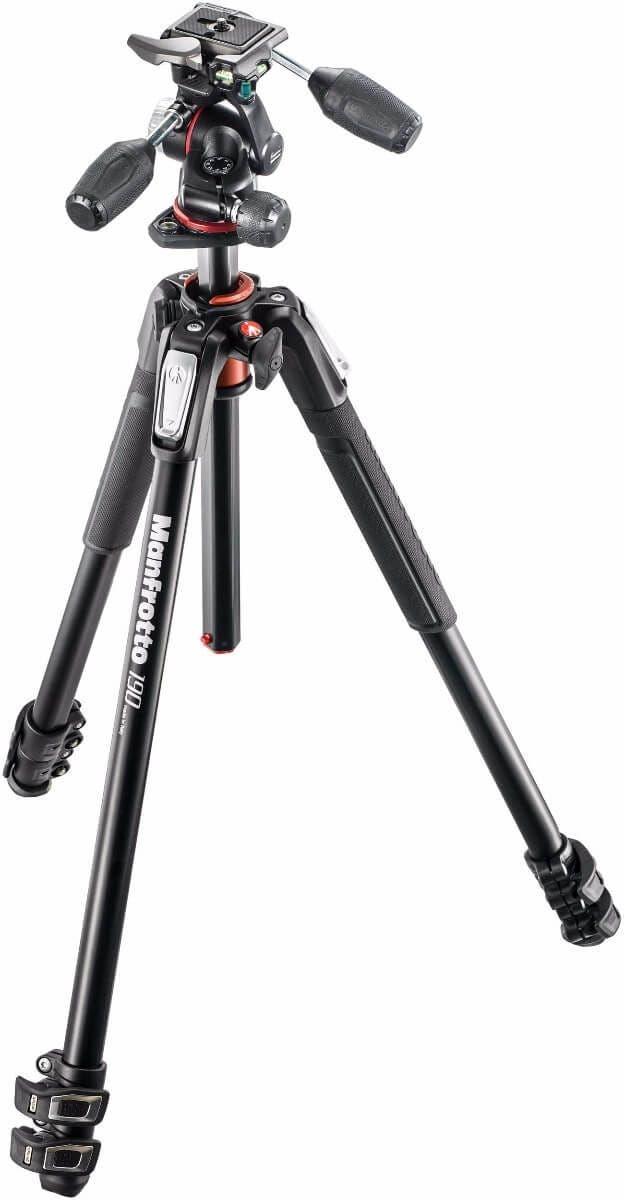 Manfrotto MK190XPRO3-3W - 3 Section Tripod Kit with 3 Way Head
