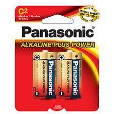 Panasonic C Size 2 Pack Alkaline Battery