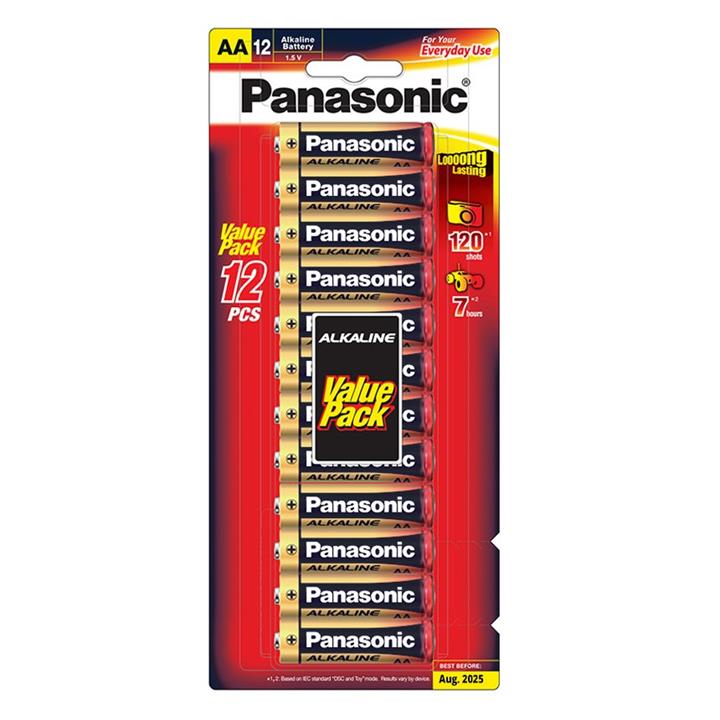 Panasonic AA Alkaline Battery 12 Pack