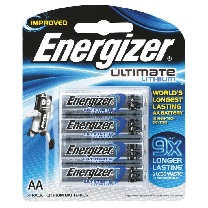 Energizer Ultimate Lithium AA Battery - 4 Pack