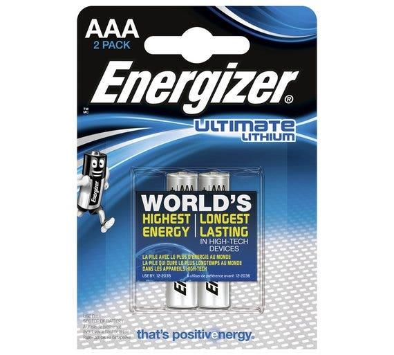 Energizer Ultimate Lithium AAA Battery - 2 Pack