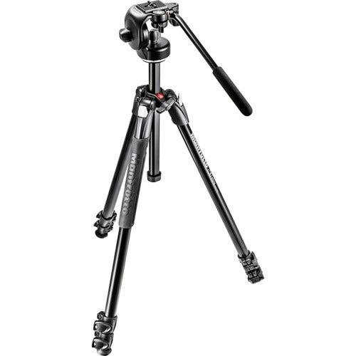 Manfrotto MK290XTA3-2W 3 Section - Tripod Kit with Fluid Video Head & Bag