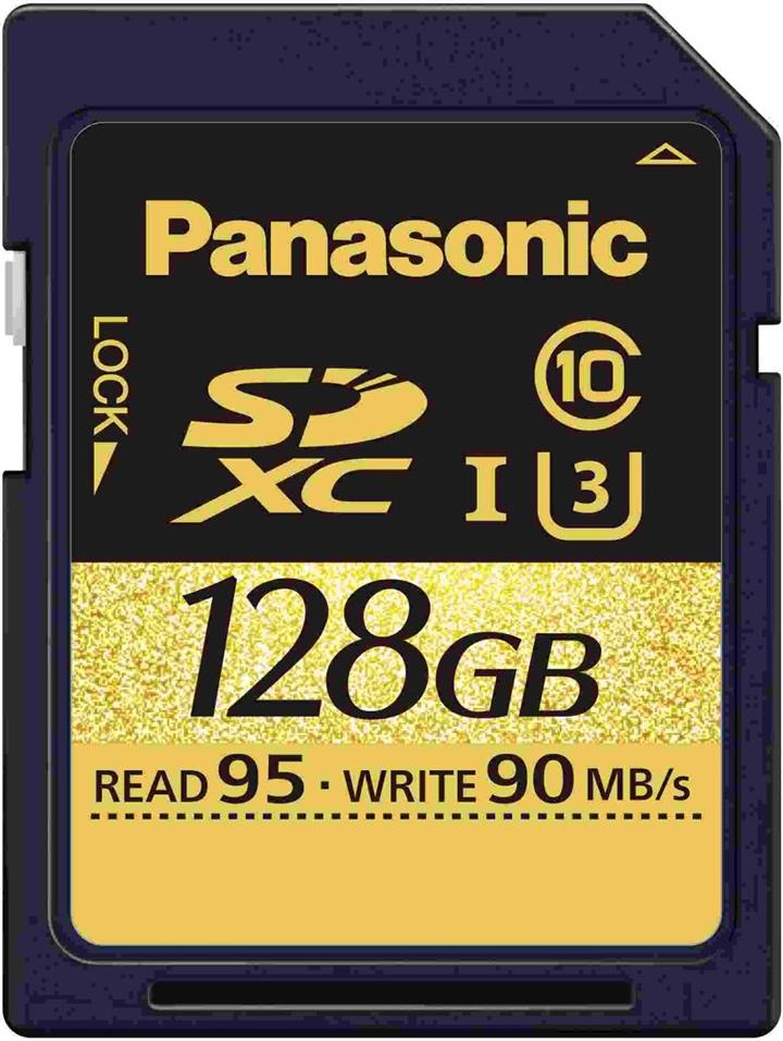 Panasonic 128GB Class 10 UHS1 (U3) SD Memory Card