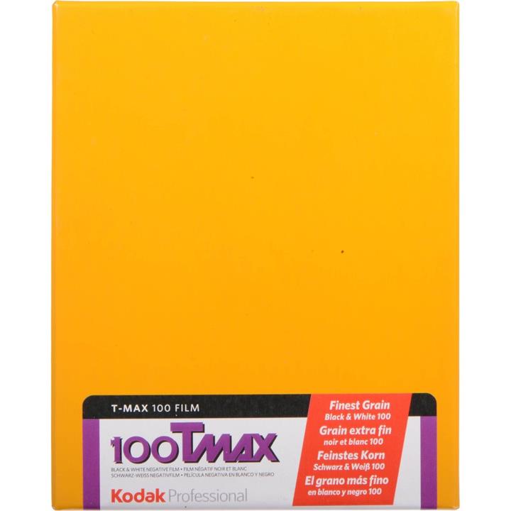 Kodak T-Max 100 ISO Profession al 4 x 5" (10 Sheets) Black & White Negative Film