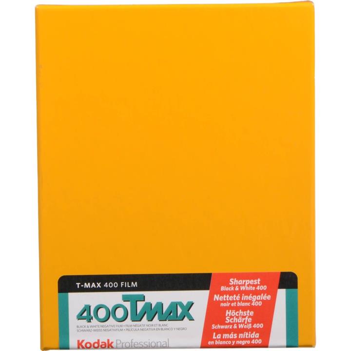 Kodak T-Max 400 ISO Profession al 4 x 5" (10 Sheets) Black & White Negative Film