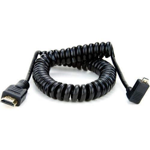 Atomos Right-Angle Micro to Full HDMI Coiled Cable (50cm-65cm)