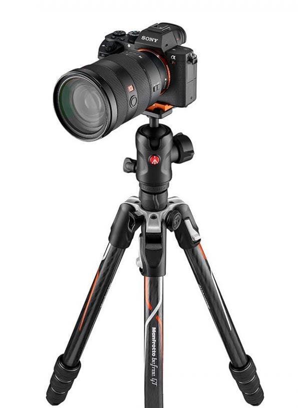 Manfrotto Befree GT Sony Carbon Fiber Travel Tripod includes 496 Ball Head