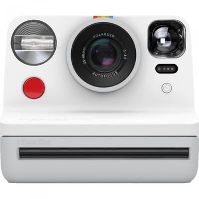 Polaroid Now - White i-Type Instant Camera w/BONUS Film (8 Exposures)