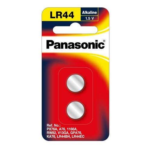 Panasonic LR44 Button Cell Alkaline Battery 2Pk