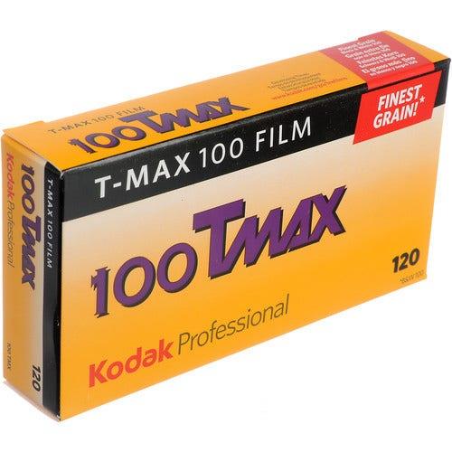Kodak TMAX 100 ISO Professional 120 Roll (5 Pack) - Black & White Negative Film