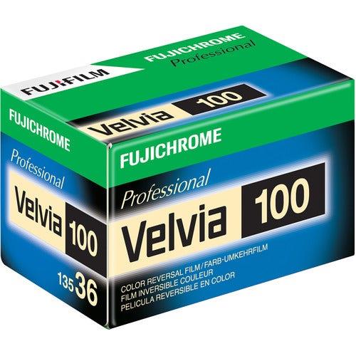 Fujifilm Fujichrome Velvia 100 35mm 36 Exposure - Pro Colour Transparency Film