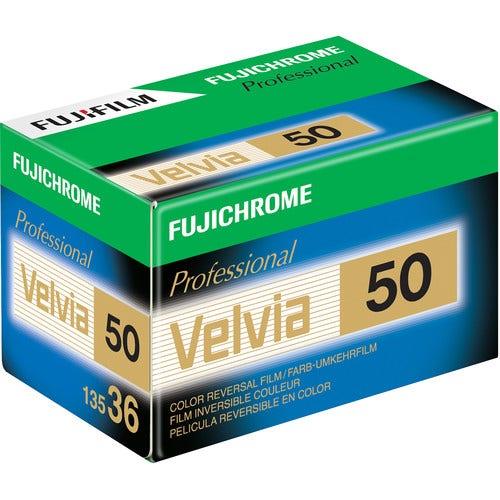 Fujifilm Fujichrome Velvia 50 35mm 36 Exposure - Pro Colour Transparency Film