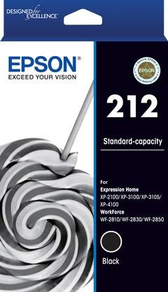 Epson 212 Standard Capacity Ink Cartridge - Black