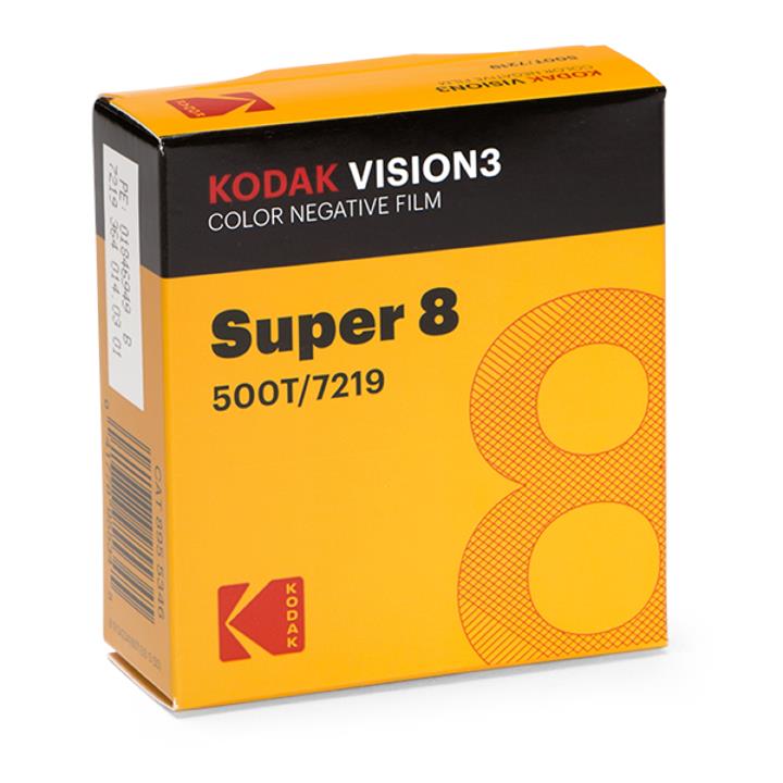 Kodak VISION3 500T Color Negative Film #7219 - Super 8, 50-ft Roll