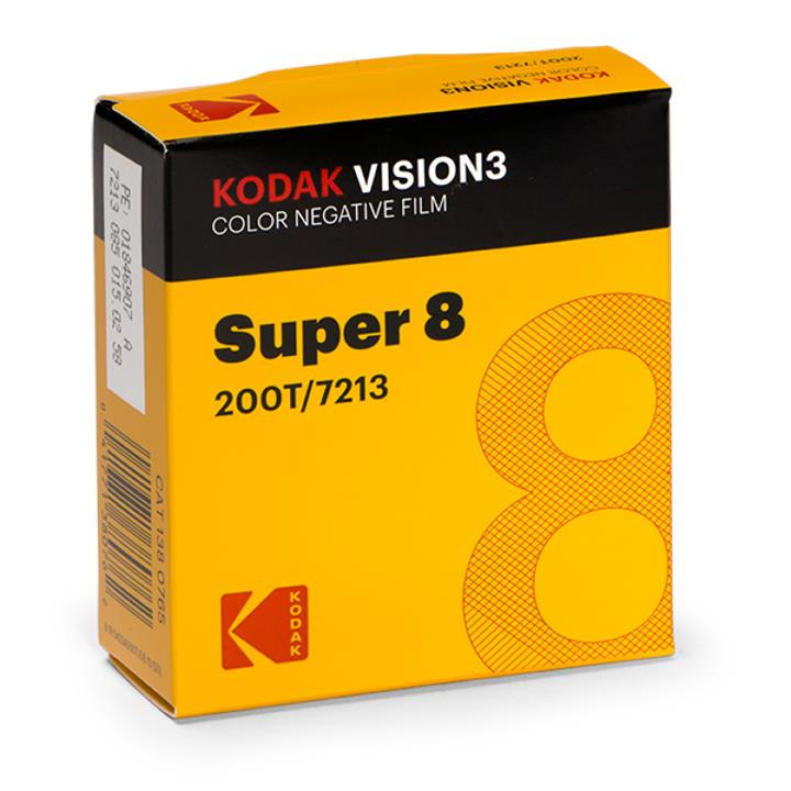 Kodak VISION3 200T Color Negative Film #7213 - Super 8, 50-ft Roll