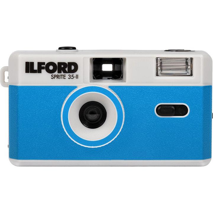 Ilford Sprite 35-II Reusable Camera - Silver & Blue