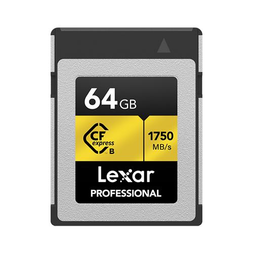 Lexar Professional CFexpress Type B - 64GB GOLD Card 1750MB/s read / 1000MB/s write