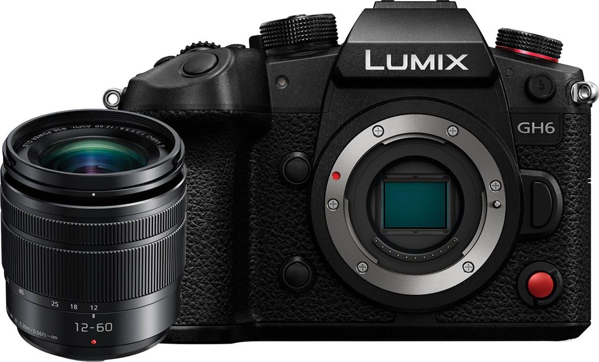 Panasonic GH6 Body w/Lumix 12- 60mm f/3.5-5.6 Lens Compact System Camera