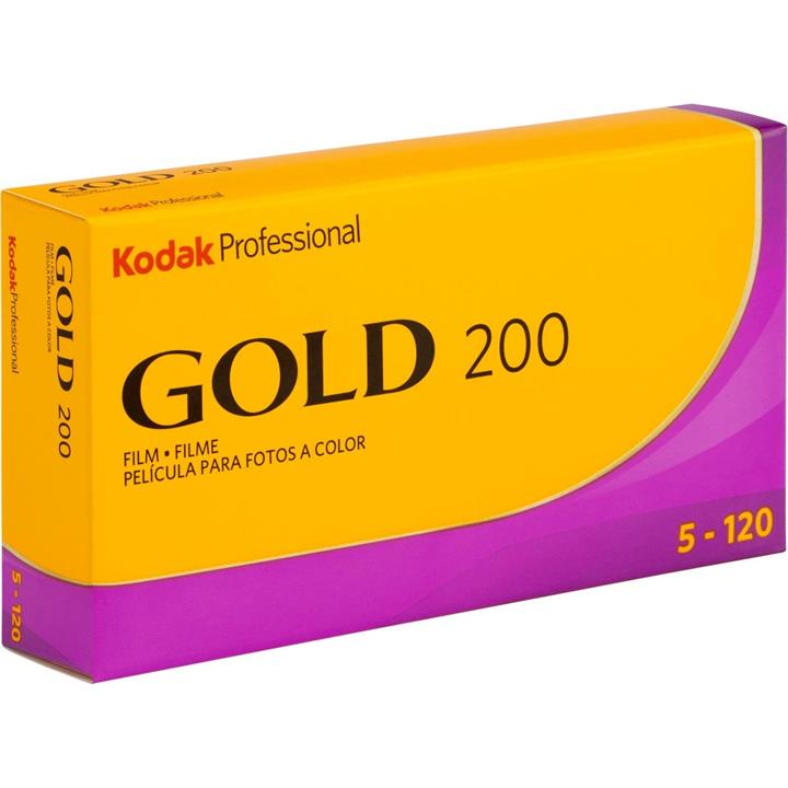 Kodak Gold 200 ISO Professional 120 Roll (5 Pack) - Colour Negative Film