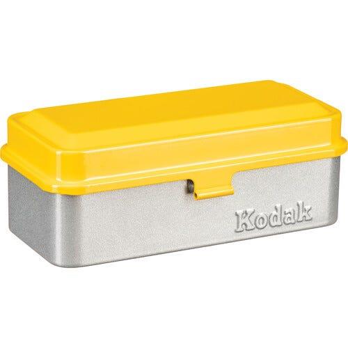 Kodak 120/135 Steel Film Case - Yellow/Silver