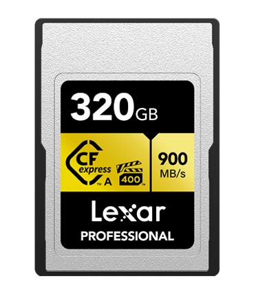 Lexar Professional CFexpress Type A - 320GB GOLD Series 900MB/s read / 800MB/s write