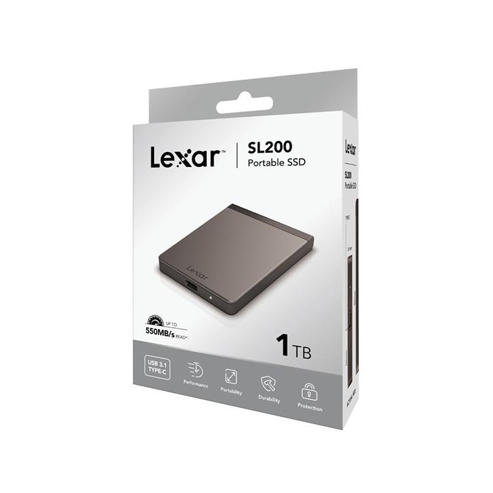 Lexar SL200 Portable Solid State Drive 1TB SSD up to 500MB/s read