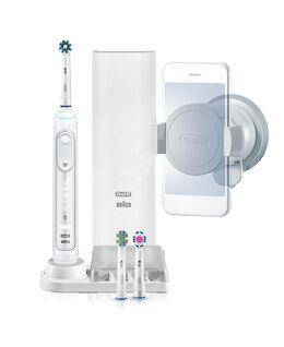 Oral-B Genius 9000 Electric Toothbrush with 3 Replacement Heads & Smart Travel Case, White