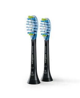 Philips Sonicare C3 Premium Plaque Defence Black Toothbrush Heads - 2 Pack